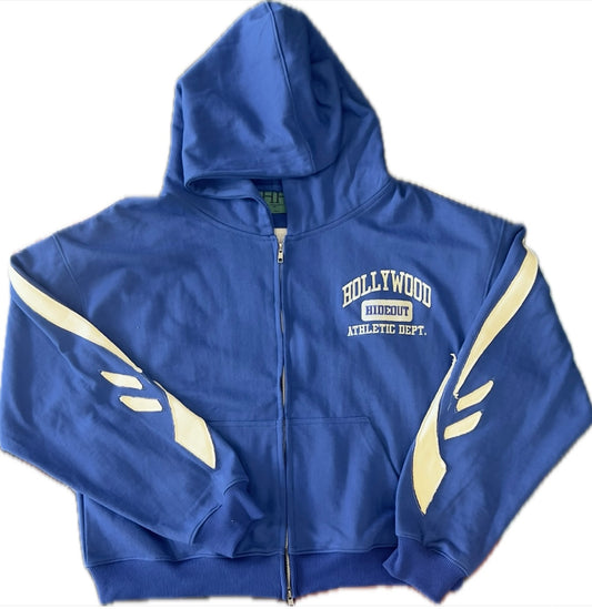 Hollywood Hideout Pep Rally Flame Zip Blue