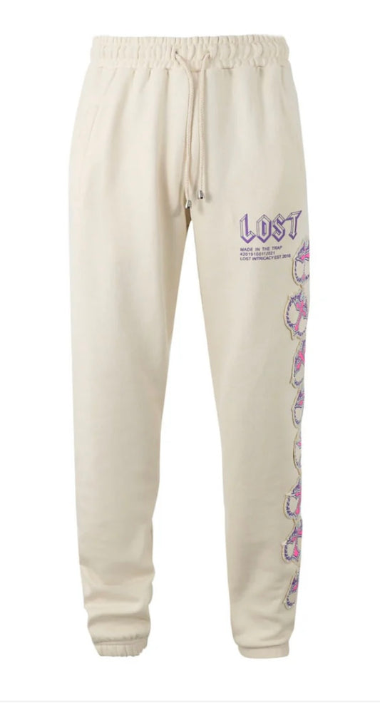 LOST INTRICACY Cream/Pink MITT Pants