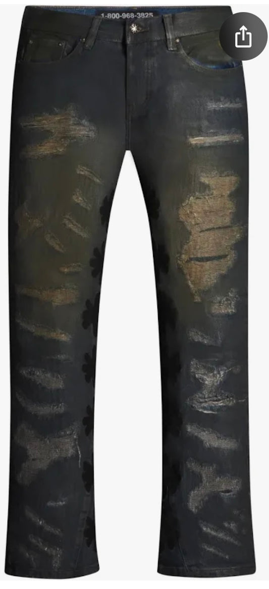 Lost SHDWS Mud Waxed Dstry Denim Jeans