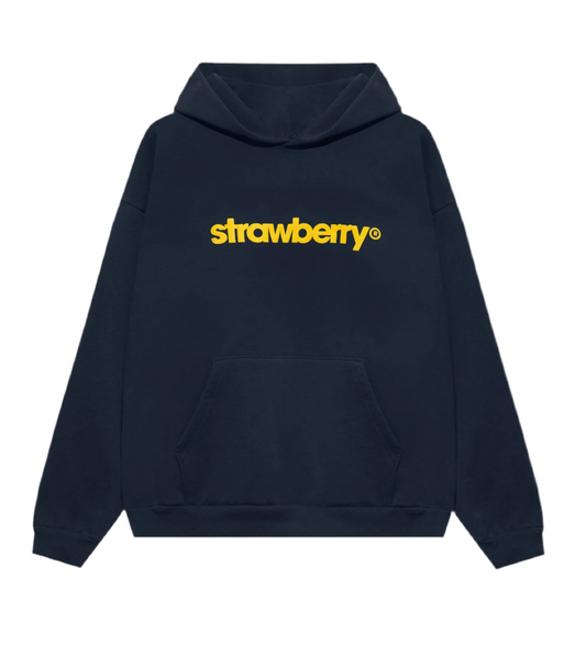 Strawberry Hoodie Navy