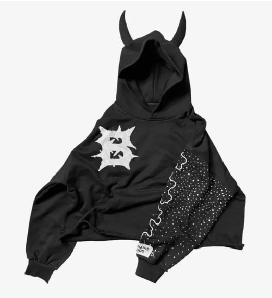 Billionaire Studios Bloo Gradient Scale Hoodie Black