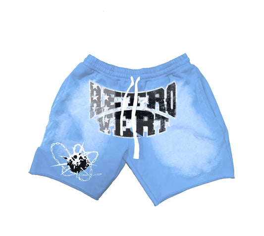 Retrovert Chain Blue Shorts