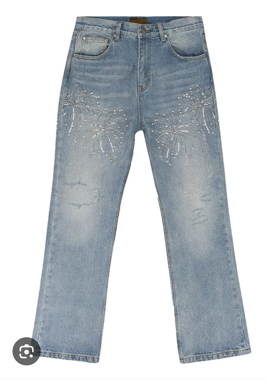 BIRTH OF ROYAL CHILD
Beaded-Fireworks Jeans