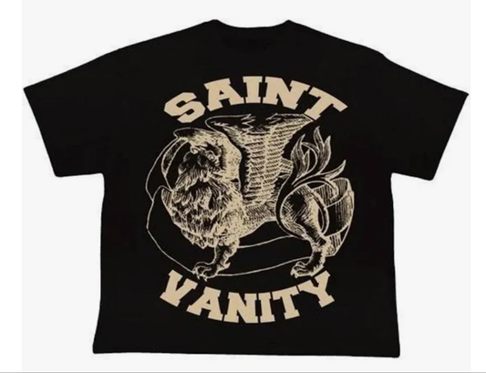 Saint Vanity Griffin Tee Black Cream