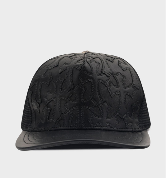 Chrome Hearts Leather
Patched Trucker