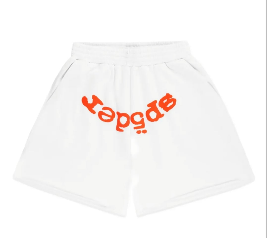 Sp5der Shorts White
