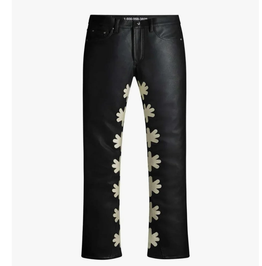 Lost Shdws Leather Pant Black bone
