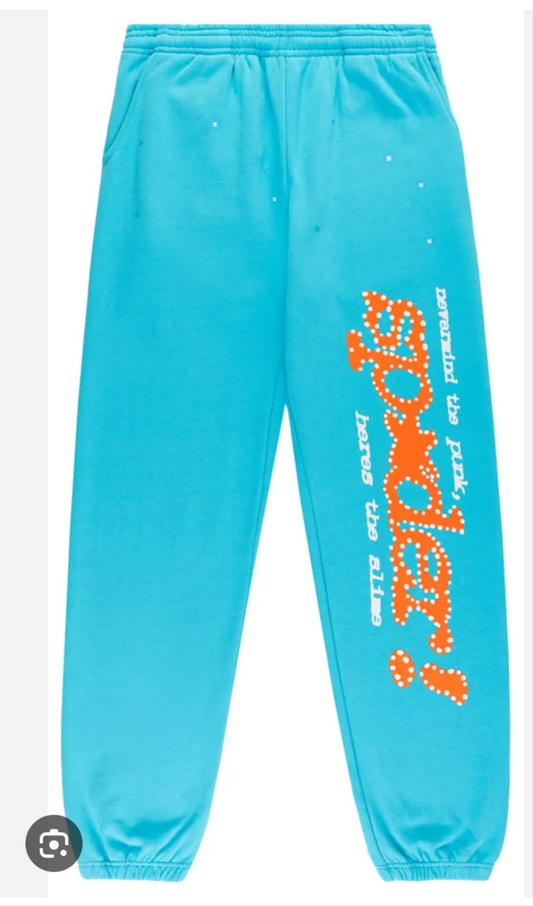 Sp5der Punk V2 Sweatpant 'Cyan'