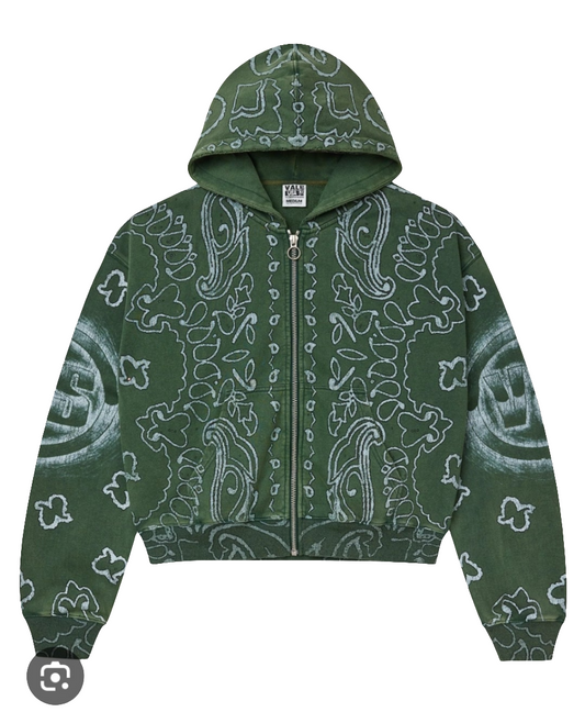 Vale Green Flag Zip Up Hoodie