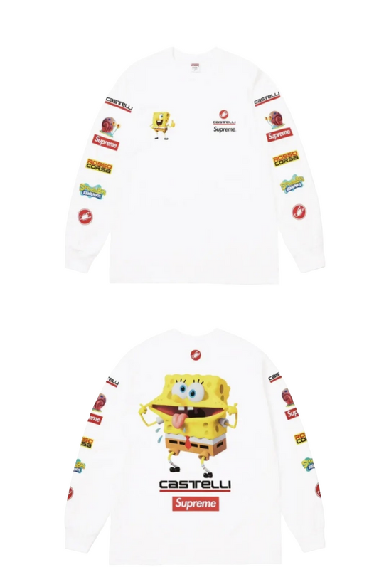 Supreme L/S (White)Spongebob