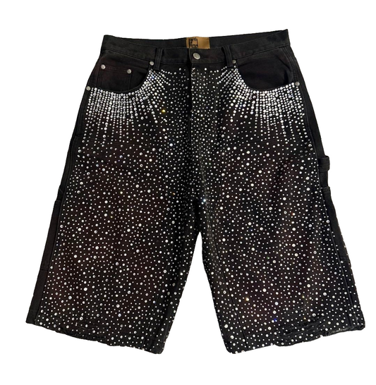 Birth Of Royal Child Diamond Jorts (Black)