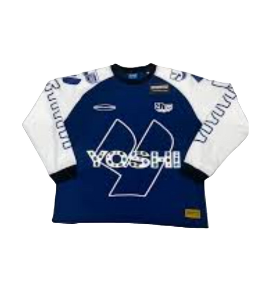 Yoshi Tsutsumi Long Sleeve T-Shirt(Blue)