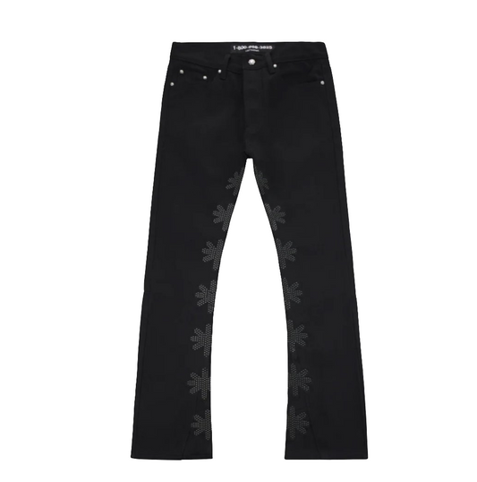 Lost Shdws Studded Denim Black Pant