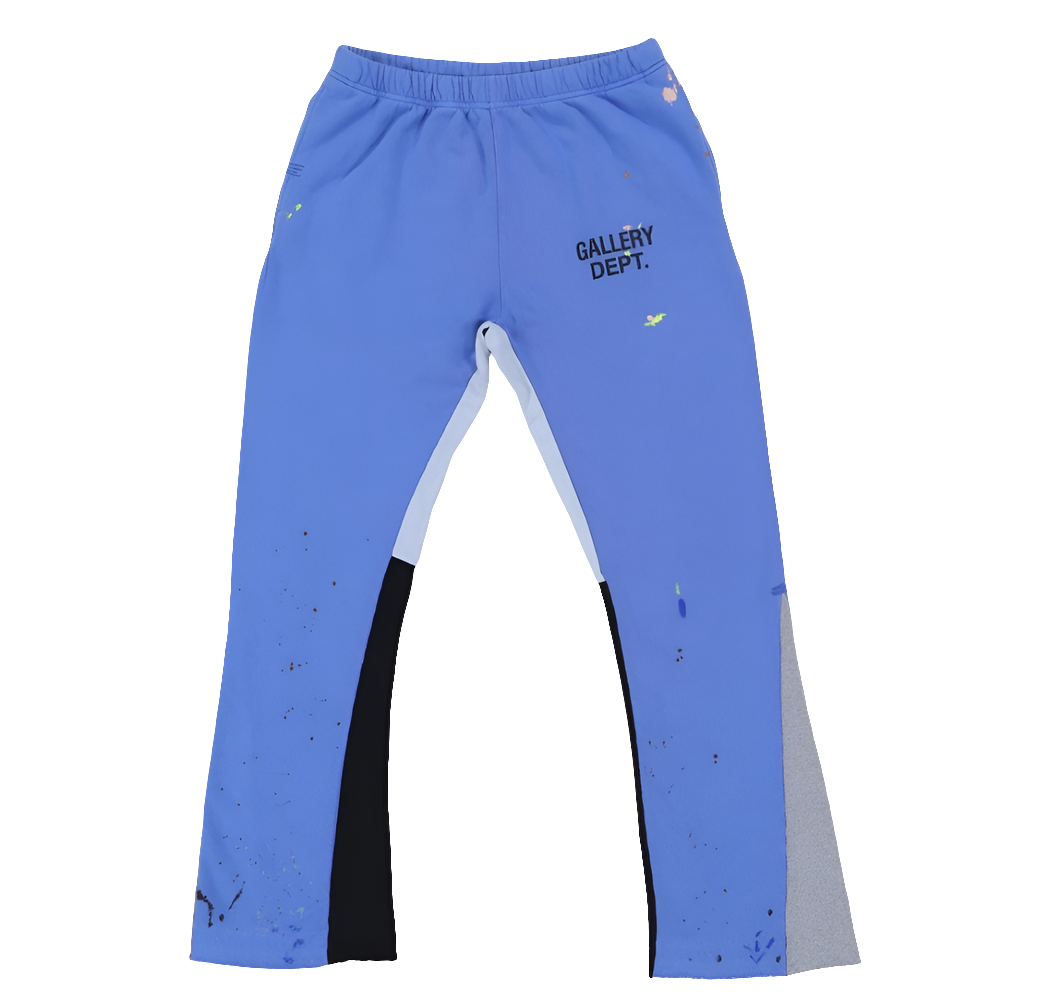 Gallery Dept. Painted Blue Flare Sweatpants