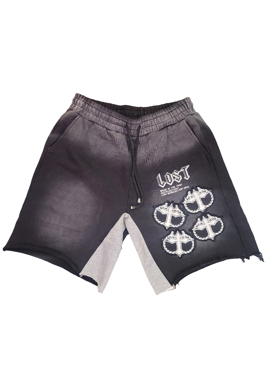 Lost Intricacy Black/White MITT Shorts