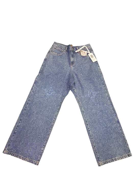 Birth Of Royal Child 20K Diamond Stellar Denim Pants IN Blue