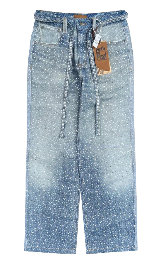 Birth Of Royal Child Diamond Boro Jeans Blue