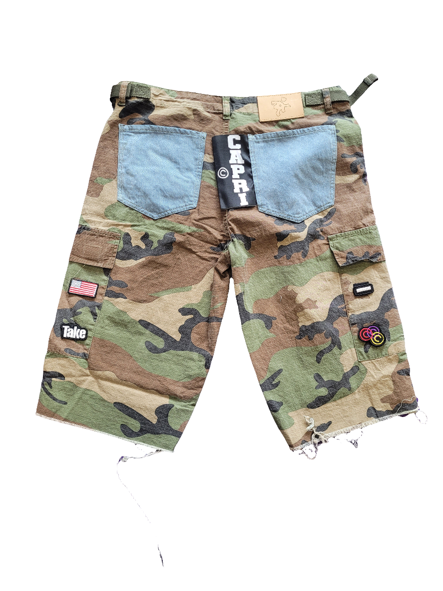 Capri Patchs Cargo Shorts