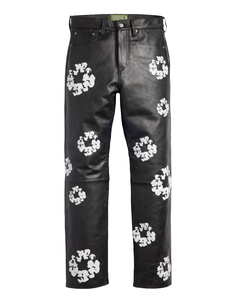 Denim Tears Leather Levi's
Cotton Wreath Pants(Black)