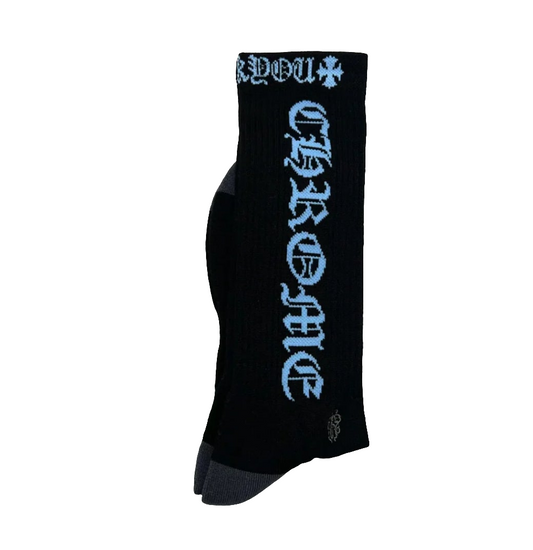 Chrome Hearts Logo
Black/Blue Socks