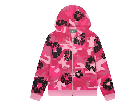 Denim Tears The Cotton
Wreath Zip Sweatshirt Pink