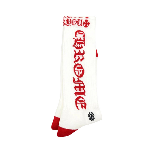 Chrome Hearts Socks White/Red