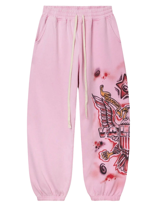Vale Pink Flag Sweatpants