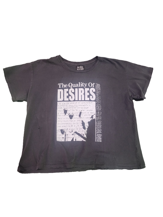 Matiere Desirs Quality T-Shirt ‘Faded Black’