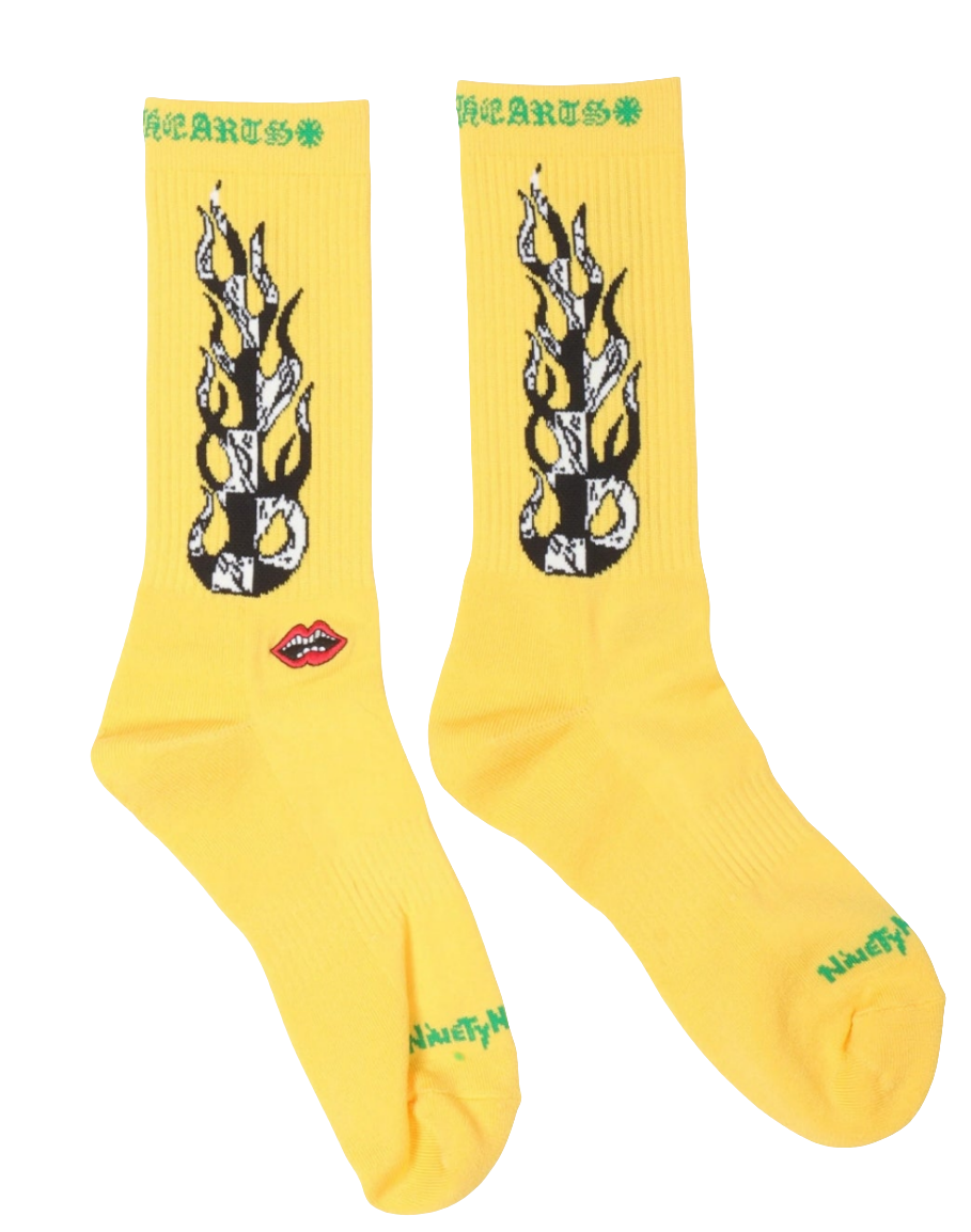 Chrome Hearts Matty Boy
Flames Socks -Yellow