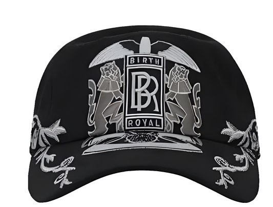 Birth Of Royal Child Black Lion Baseball Cap