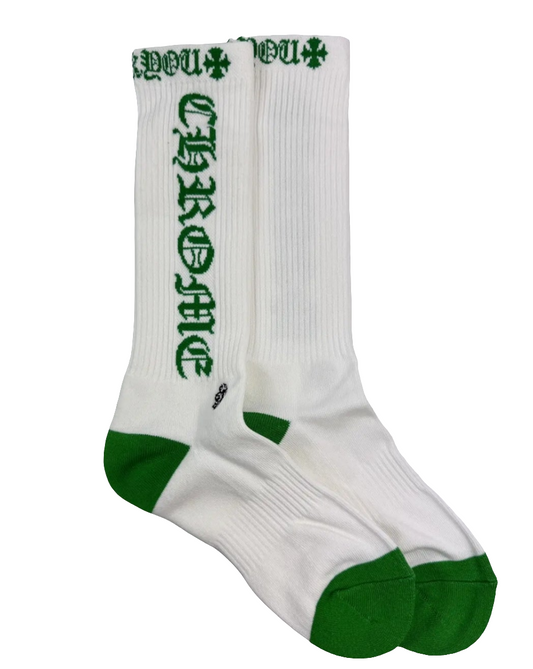 Chrome Hearts SOCKS White/Green