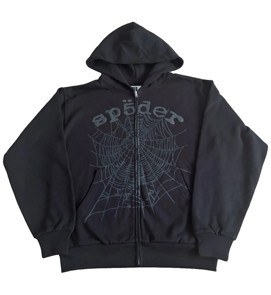 Sp5der Black Hoodie