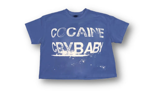 Troubled Humans Crybaby T-shirt Blue