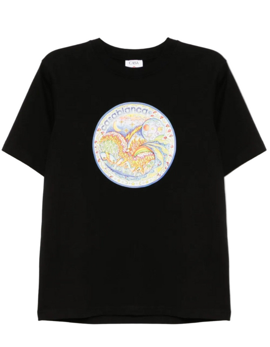 Casablanca The Four Elements T-shirt | Black