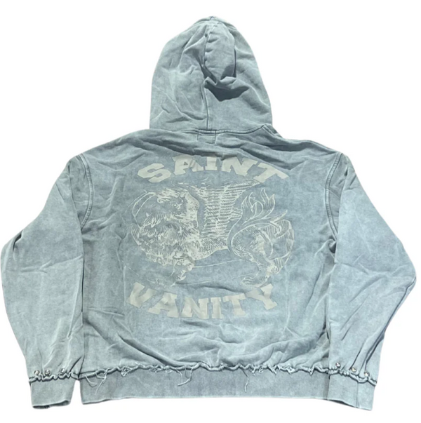 Saint Vanity Studded Grey Zip Up