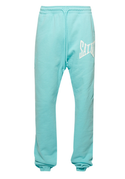 Saint Michael Logo Light Blue Sweatpants