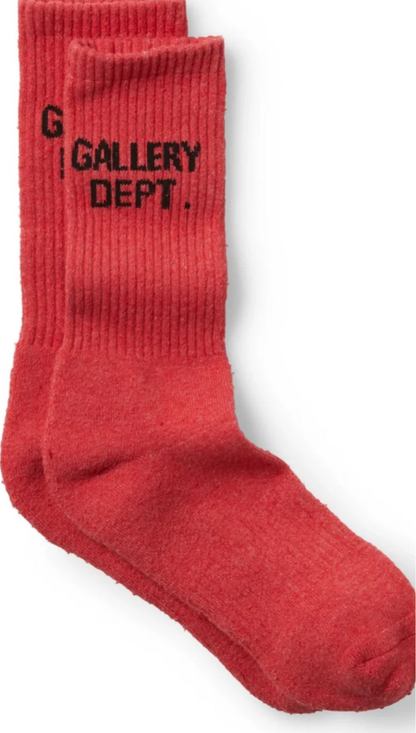 Gallery Dept Red Logo Socks