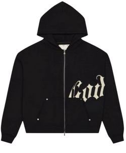 Godspeed OG Logo Zip Up Black Hoodie