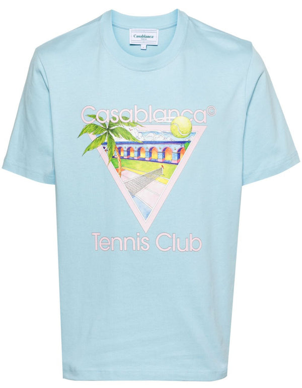 Casablanca Tennis Club Blue Tee