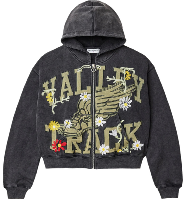 Vale Forever Midnight Garden Zip Up Hoodie Black