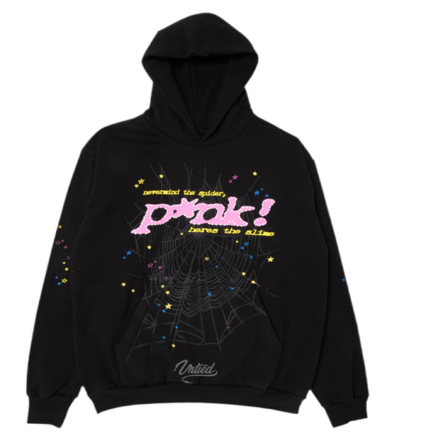 Sp5der Black P*nk V2 Hoodie