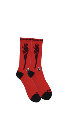 Chrome Hearts Foti Red Socks