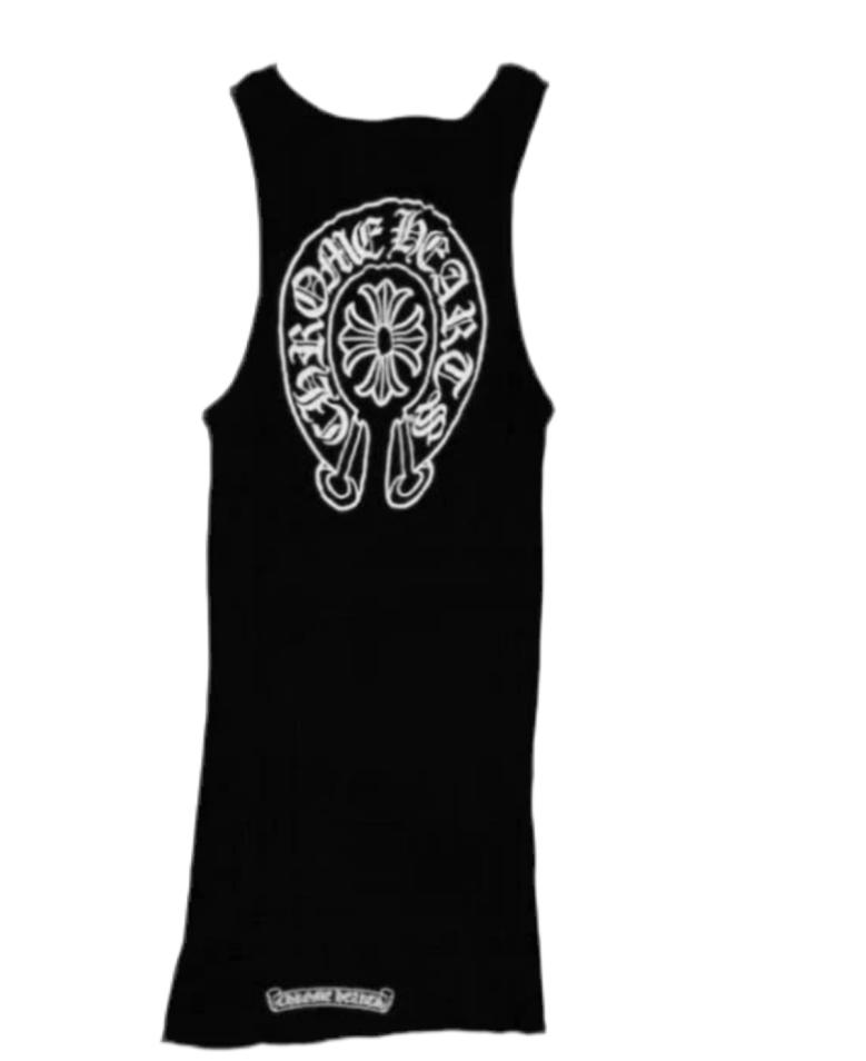 Chrome Heart Black Tank Top