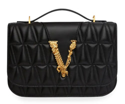 Versace Leather Black Bag