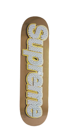 Supreme Bling Box Logo Skateboard Deck SS22