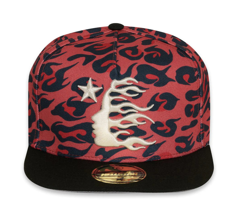 Hellstar Cheetah Print Snapback Hat
Red