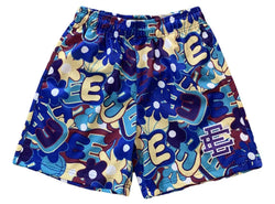 Eric Emanuel Floral 4 Blue Shorts