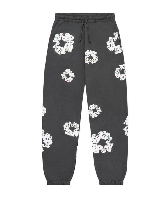 Denim Tears Rhinestone Cotton
Wreath Sweatpants Vintage Black