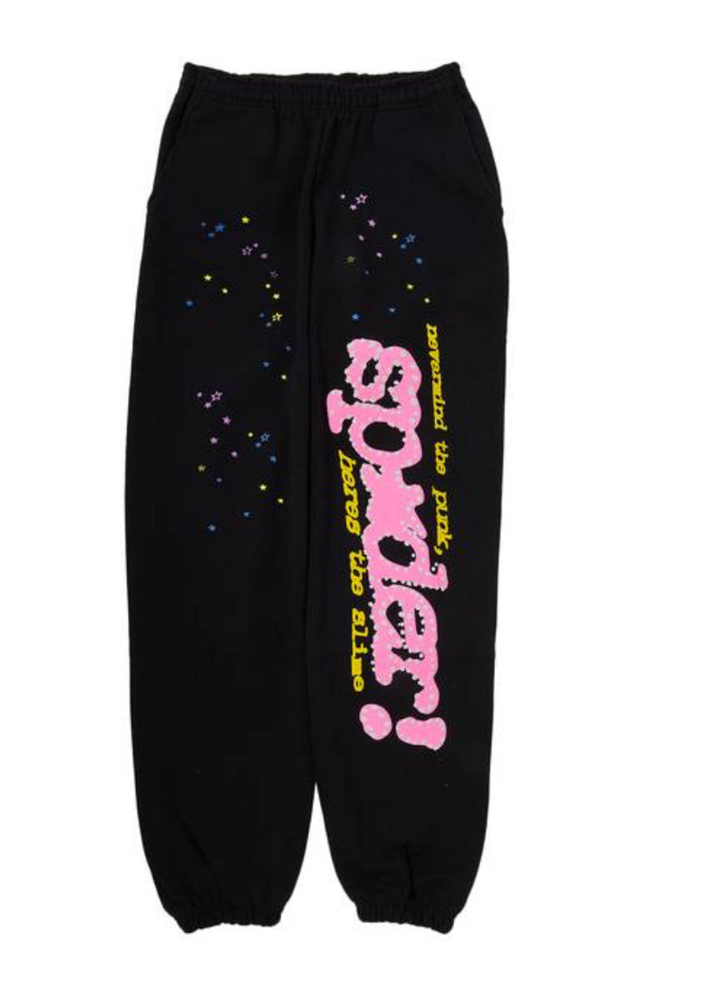 Sp5der P*nk V2 Sweatpant Black