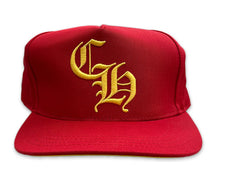 Chrome Heart CH Baseball Red Yellow  Hat